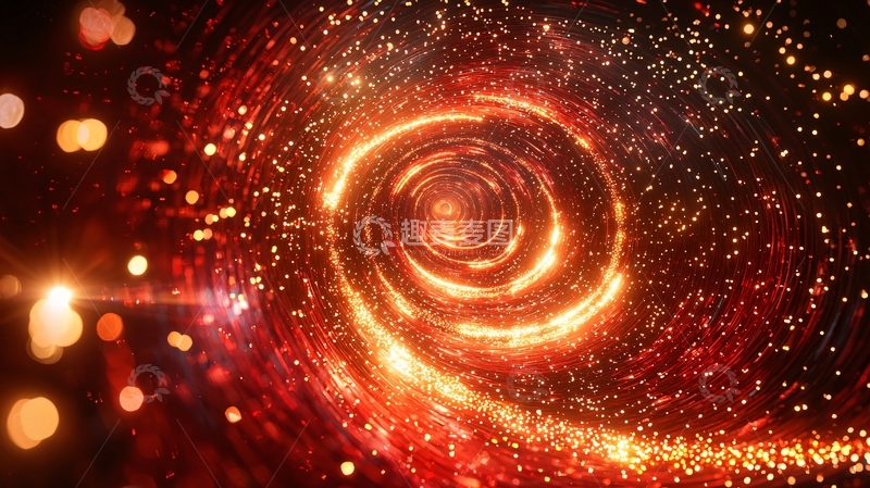 高清大图下载【趣麦麦图】旋转的火焰粒子