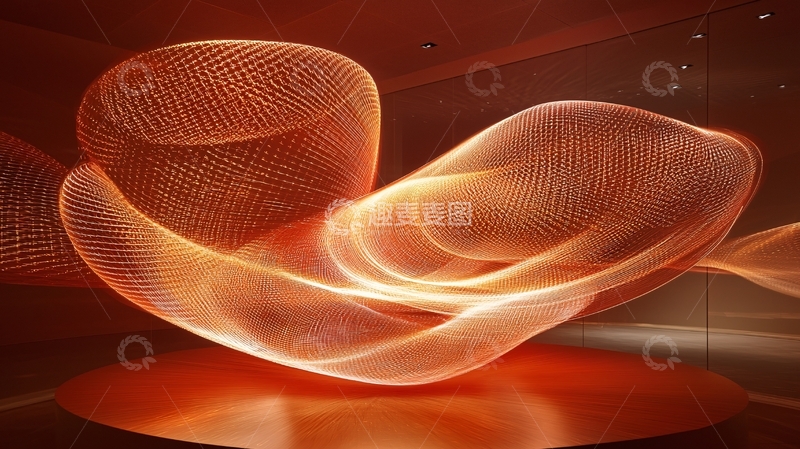 高清大图下载【趣麦麦图】光线雕塑