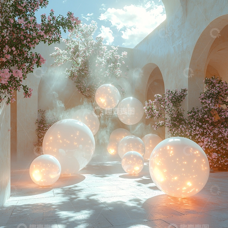 高清大图下载【趣麦麦图】梦幻庭院