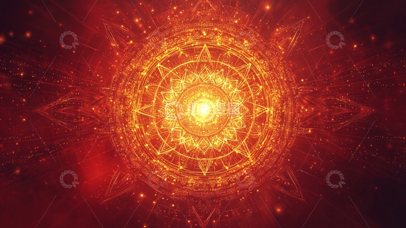 高清大图下载【趣麦麦图】火焰曼陀罗