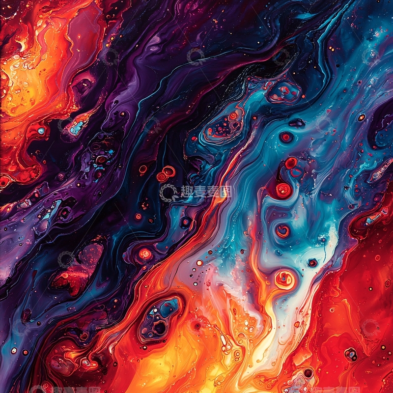 高清大图下载【趣麦麦图】抽象油画