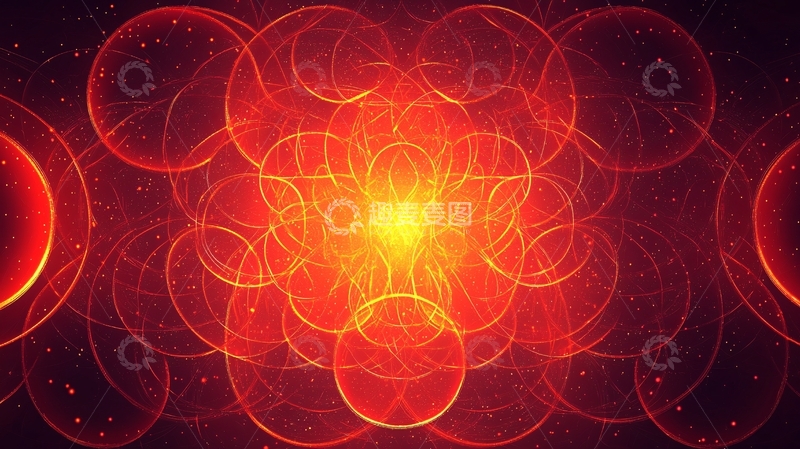 高清大图下载【趣麦麦图】红色能量光环