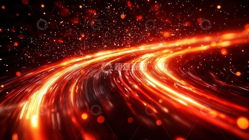 高清大图下载【趣麦麦图】红色光线轨迹