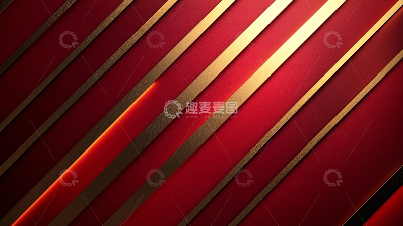 高清大图下载【趣麦麦图】红金色斜线条纹背景