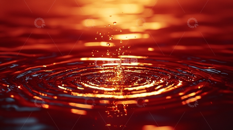高清大图下载【趣麦麦图】水滴落入水中