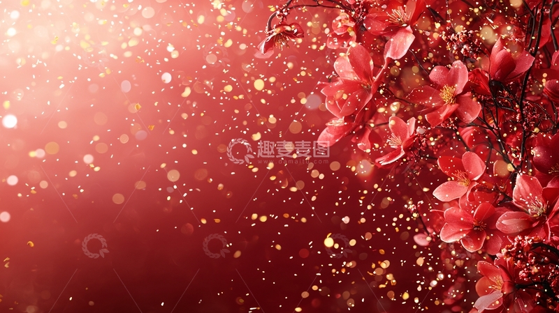 高清大图下载【趣麦麦图】红色花瓣