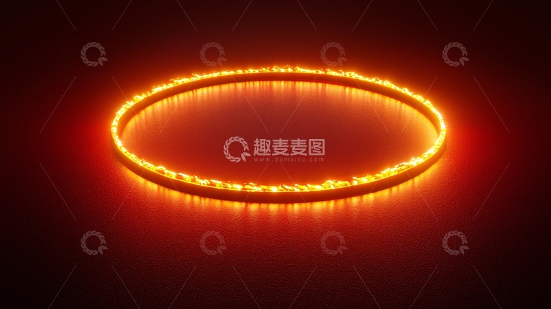 高清大图下载【趣麦麦图】火焰圆环