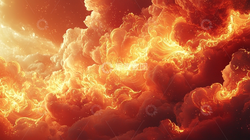 高清大图下载【趣麦麦图】火焰云彩