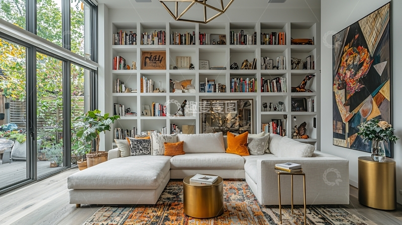 高清大图下载【趣麦麦图】现代简约客厅