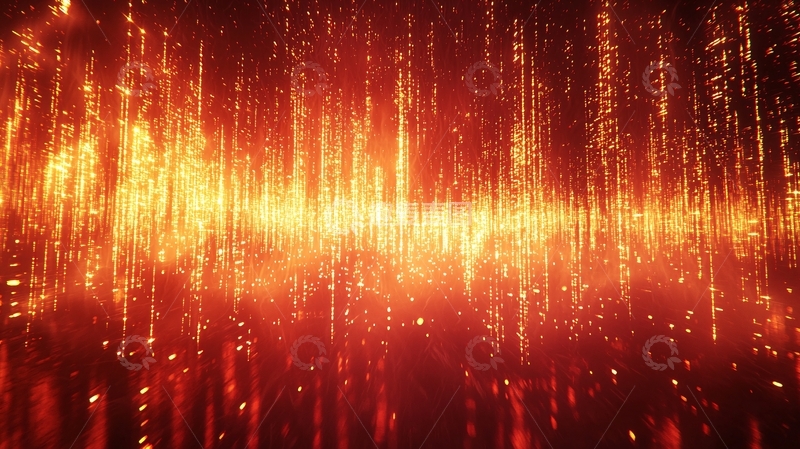 高清大图下载【趣麦麦图】金色粒子雨