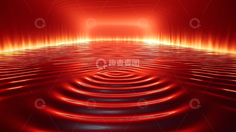 高清大图下载【趣麦麦图】红色水面波纹