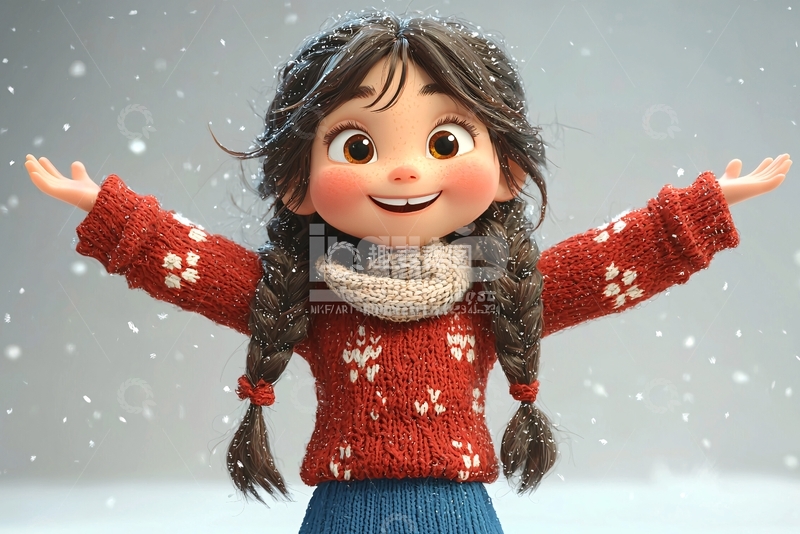 高清大图下载【趣麦麦图】可爱女孩