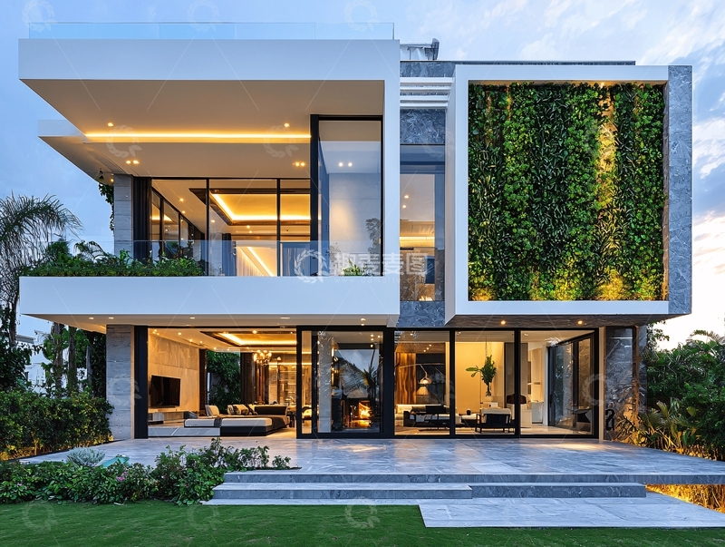 高清大图下载【趣麦麦图】现代简约别墅50