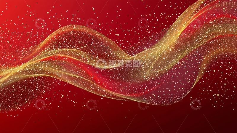 高清大图下载【趣麦麦图】金色波浪