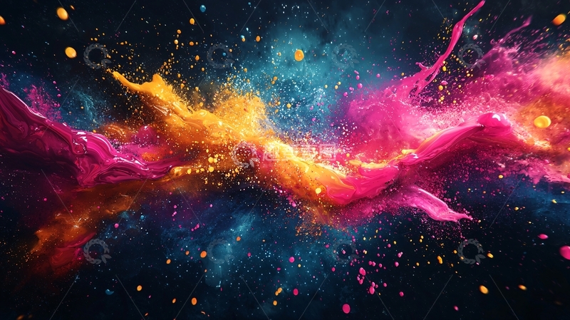 高清大图下载【趣麦麦图】彩色宇宙星云