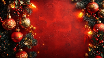 圣诞节红色背景