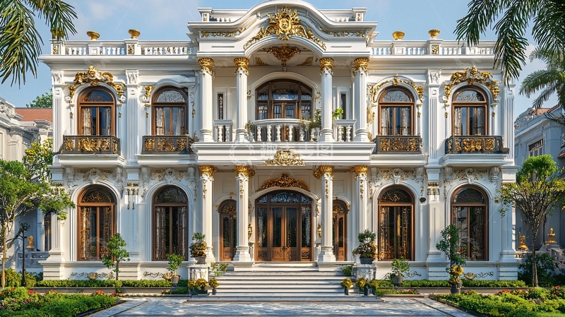 高清大图下载【趣麦麦图】欧式别墅