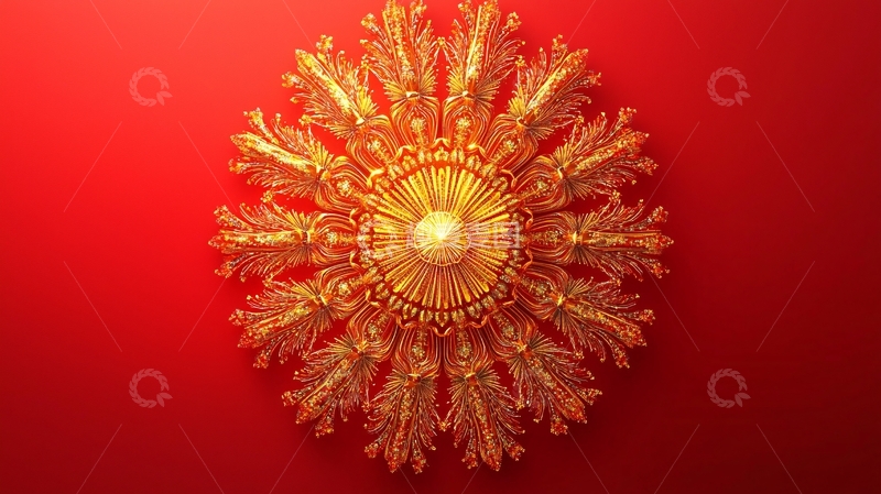 高清大图下载【趣麦麦图】金色花纹装饰