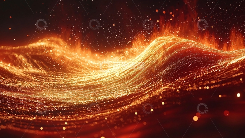 高清大图下载【趣麦麦图】火焰波浪