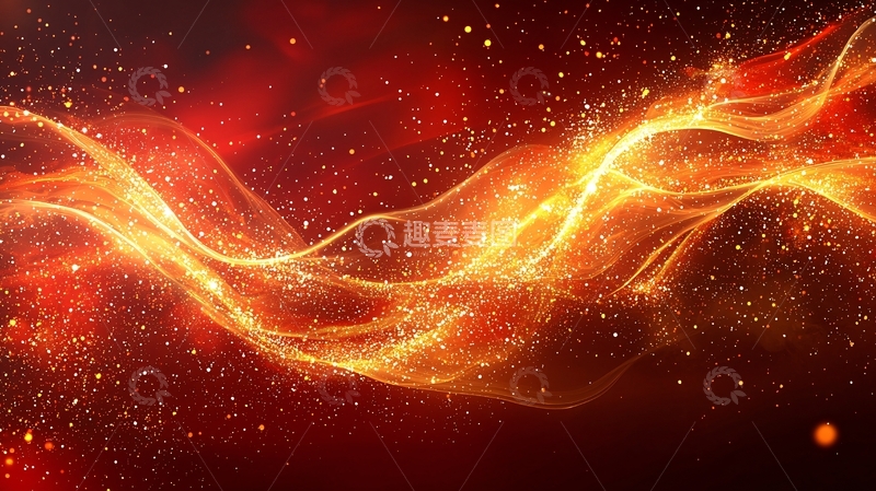高清大图下载【趣麦麦图】红色火焰能量流