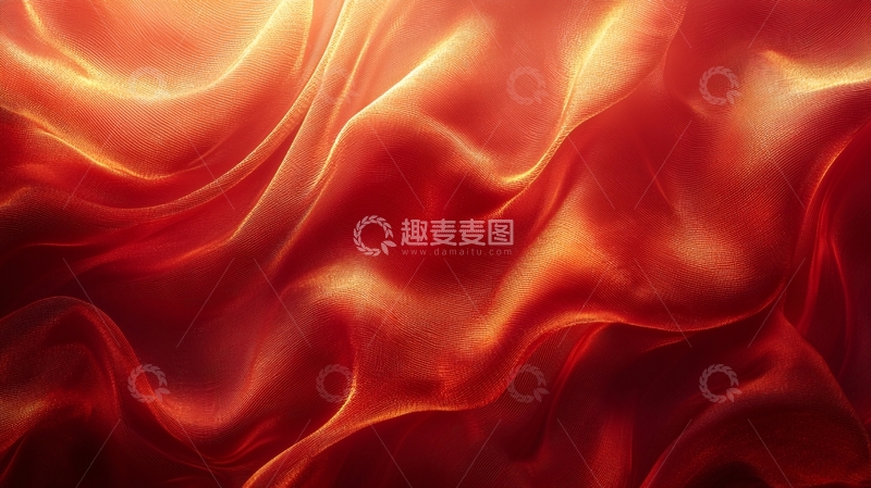 高清大图下载【趣麦麦图】火焰般丝绸质感