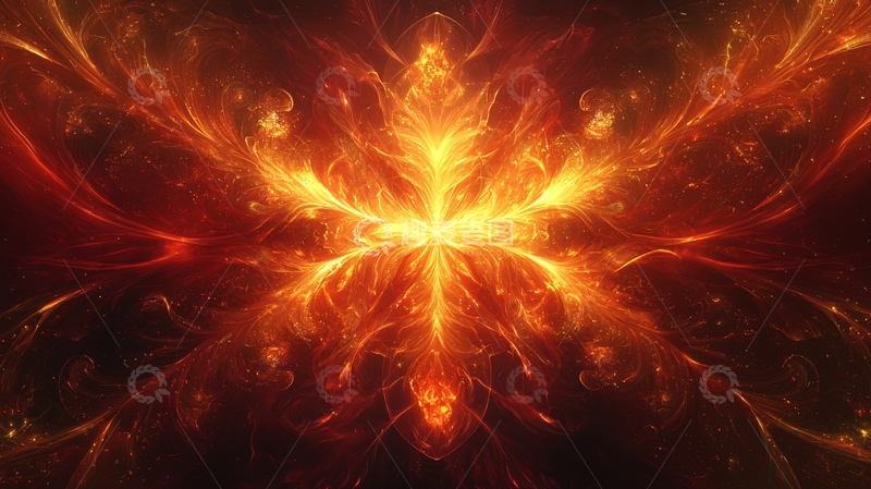 高清大图下载【趣麦麦图】火焰花纹