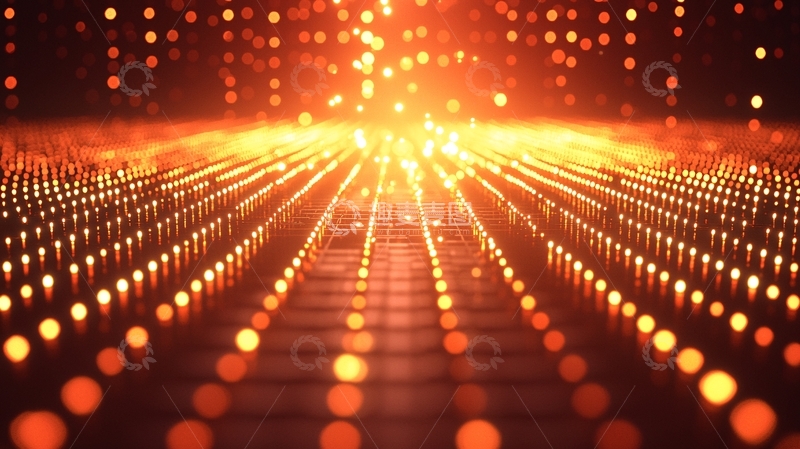 高清大图下载【趣麦麦图】光线粒子汇聚炫丽舞台