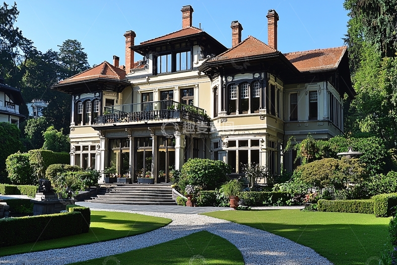高清大图下载【趣麦麦图】欧式别墅