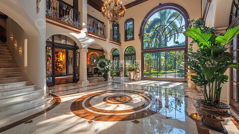 高清大图下载【趣麦麦图】奢华别墅大堂