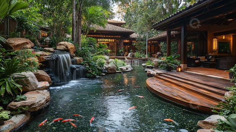 高清大图下载【趣麦麦图】中式庭院