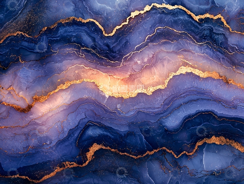 高清大图下载【趣麦麦图】蓝色大理石纹理