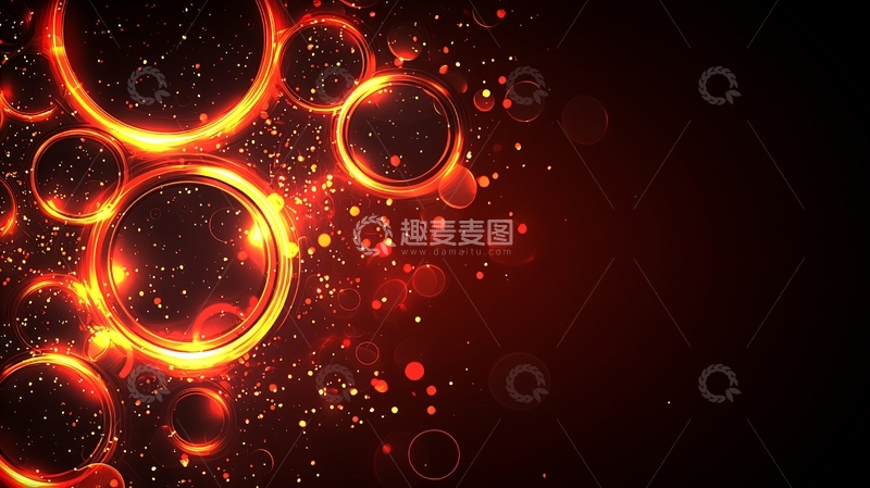 高清大图下载【趣麦麦图】红色光圈背景