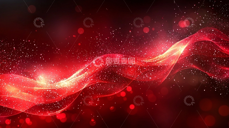 高清大图下载【趣麦麦图】红色能量波纹