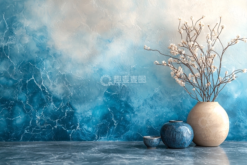 高清大图下载【趣麦麦图】蓝色背景