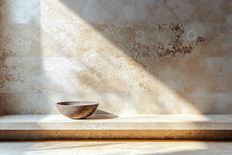 高清大图下载【趣麦麦图】光影下的木碗