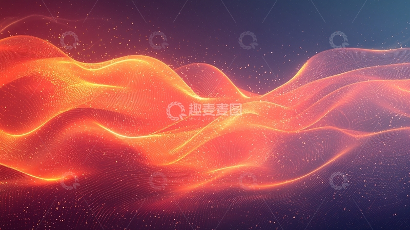 高清大图下载【趣麦麦图】流动的火焰光线