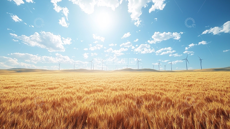 高清大图下载【趣麦麦图】金色的麦田