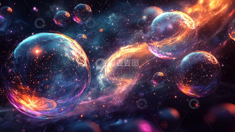 高清大图下载【趣麦麦图】宇宙泡泡