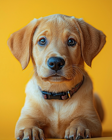 可爱的小拉布拉多幼犬