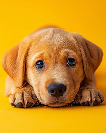 黄棕色拉布拉多幼犬