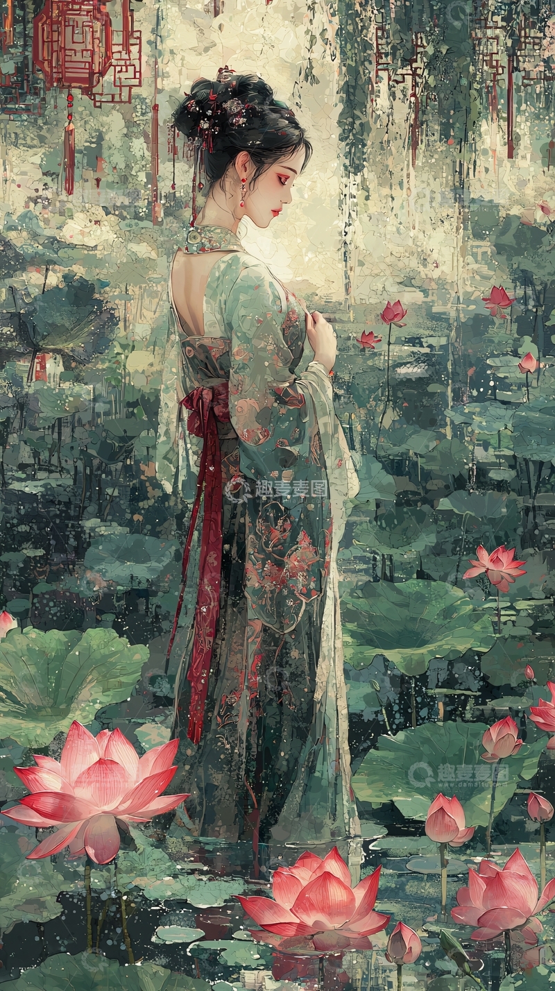 高清大图下载【趣麦麦图】古典仕女