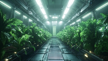 未来科技植物培育室