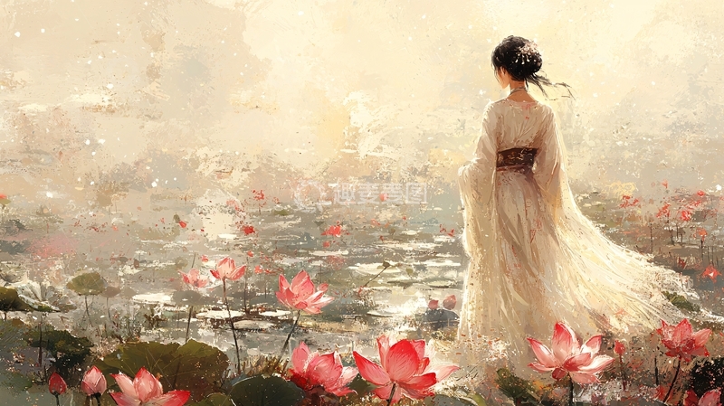高清大图下载【趣麦麦图】唯美古风女子
