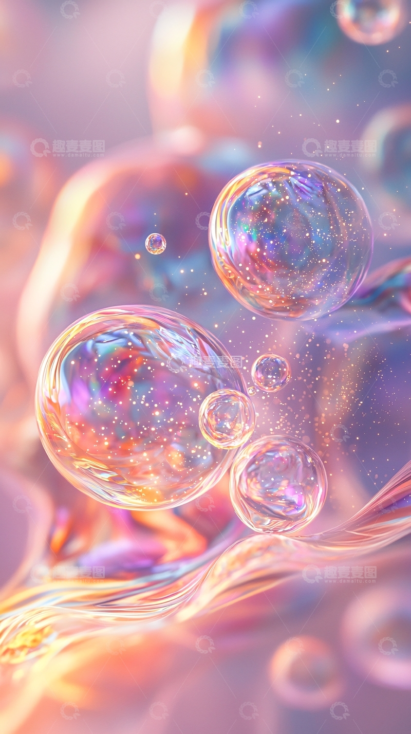 高清大图下载【趣麦麦图】梦幻泡泡