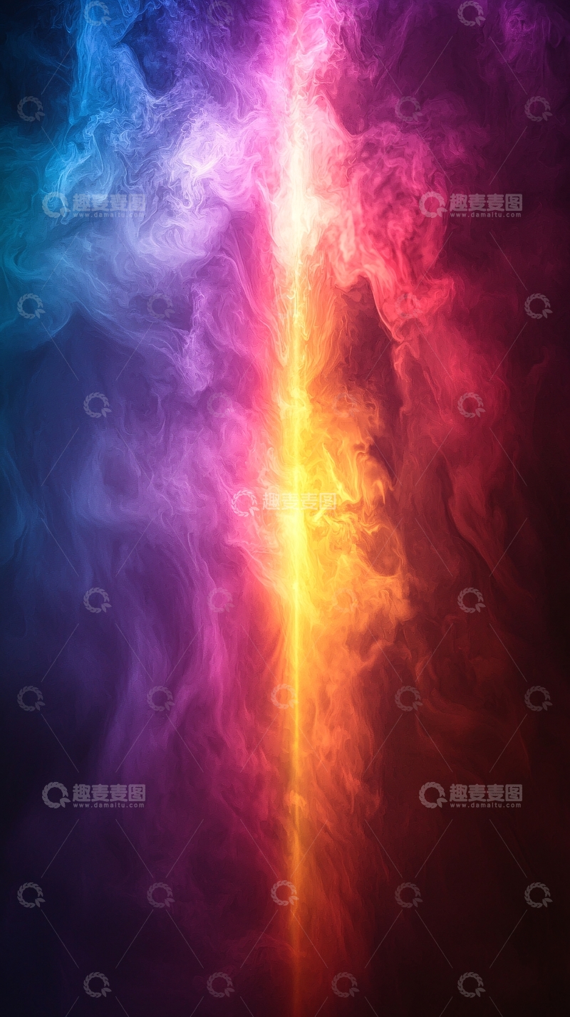 高清大图下载【趣麦麦图】彩色烟雾光线