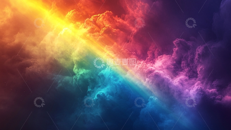 高清大图下载【趣麦麦图】彩虹云彩