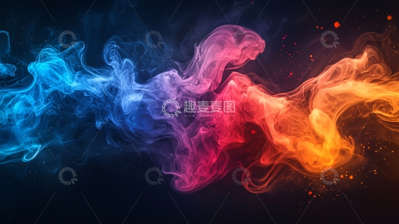 高清大图下载【趣麦麦图】彩色烟雾