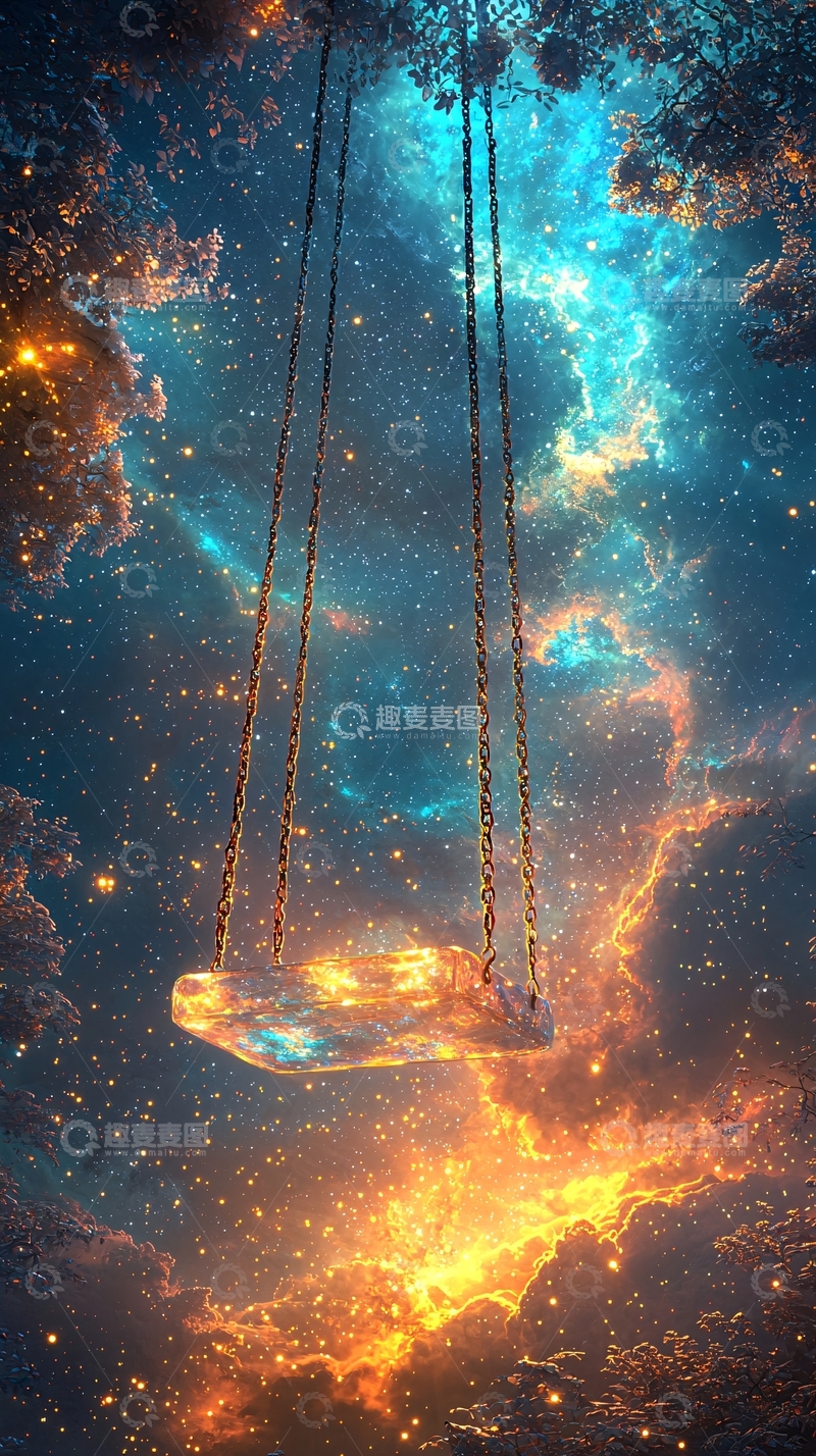 高清大图下载【趣麦麦图】宇宙秋千