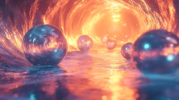 火光隧道中的水晶球