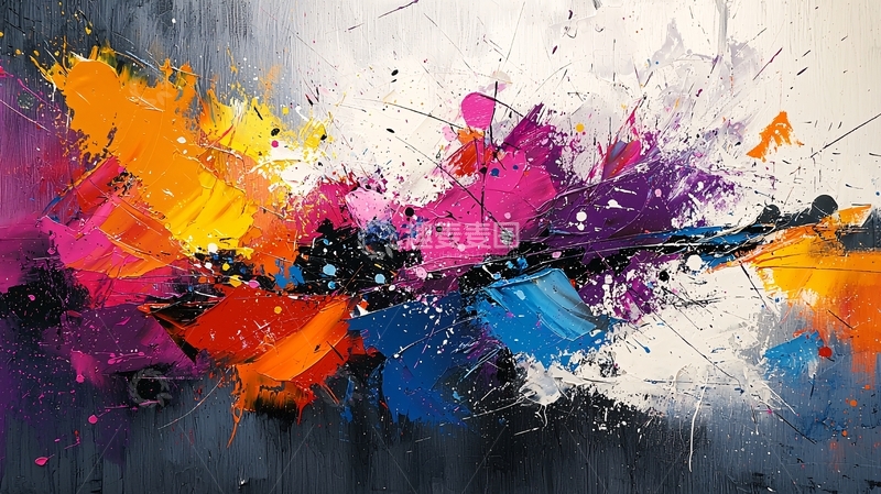 高清大图下载【趣麦麦图】抽象油画